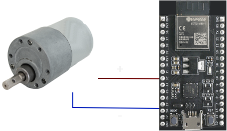 Image of how NOT to wire a motor