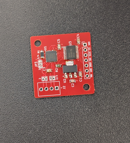 the PCB after getting out of the oven